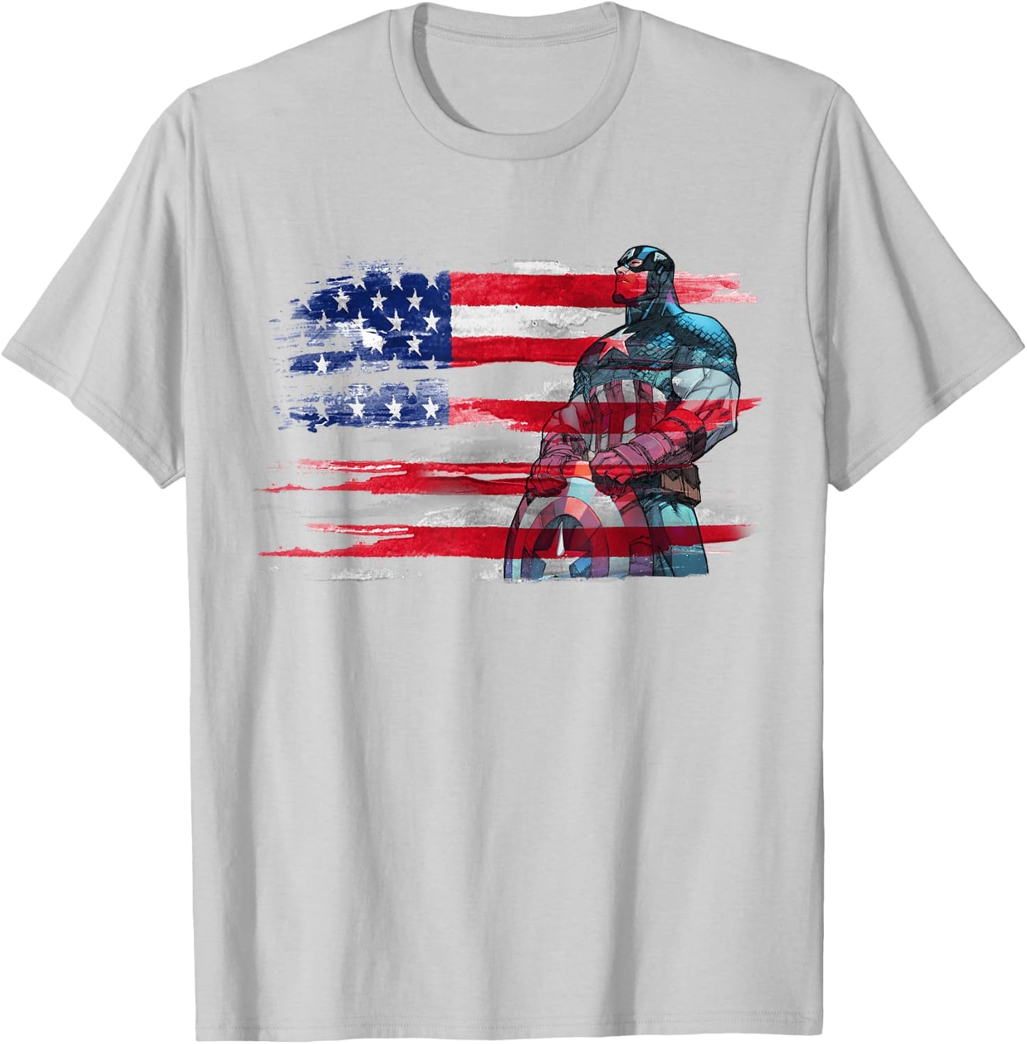 Marvel Captain America Stand to Honor RedWhiteBlue T-Shirt - T-Shirt | Ash