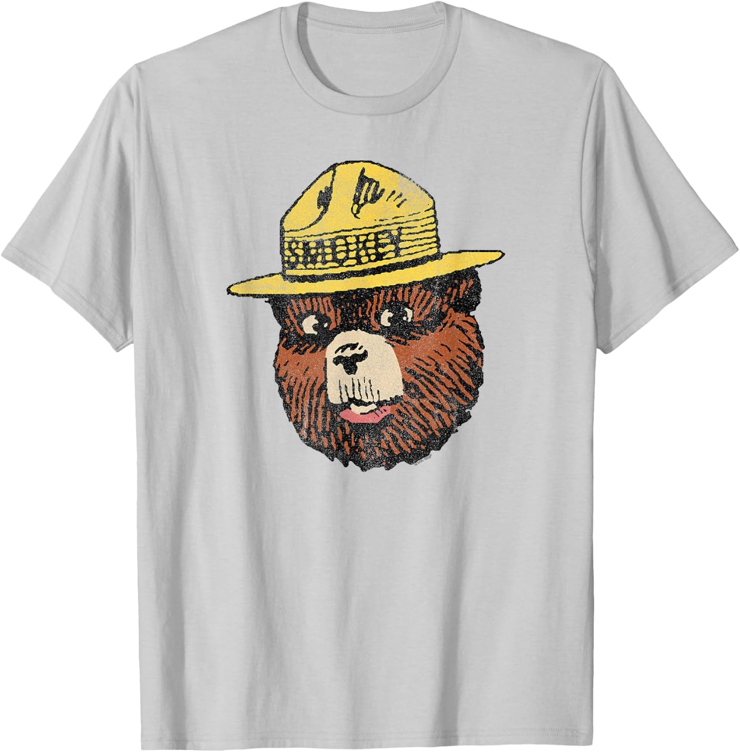 Smokey Bear Vintage Smokey Head T-Shirt - T-Shirt | Ash