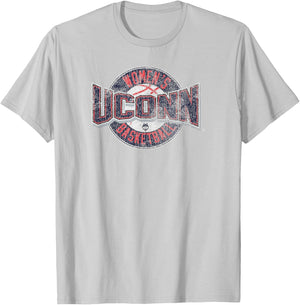 Connecticut Huskies Women's Basketball Distressed Gray T-Shirt - T-Shirt | Ash