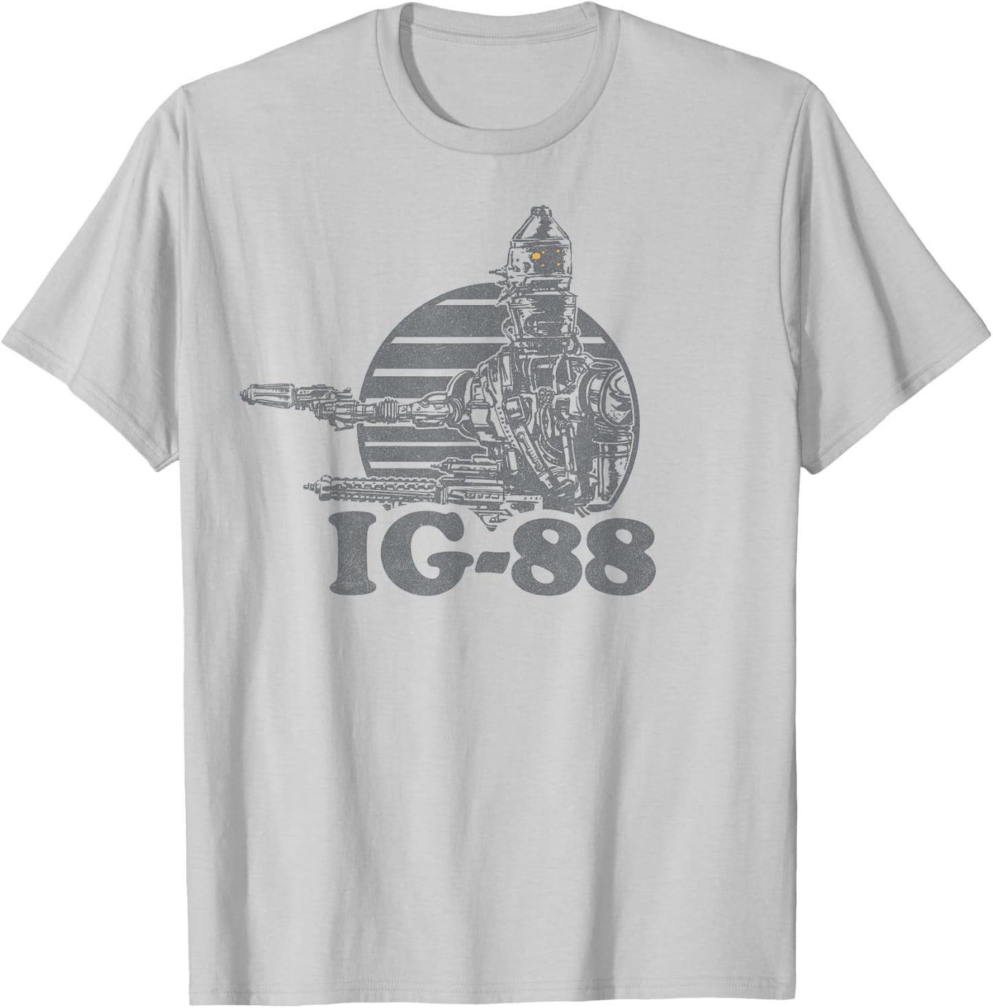 Star Wars IG-88 Bounty Hunter Badge Graphic T-Shirt - T-Shirt | Ash