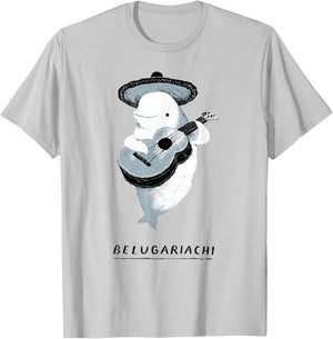 belugariachi, Beluga Whale , Beluga Mariachi T-Shirt - T-Shirt | Ash