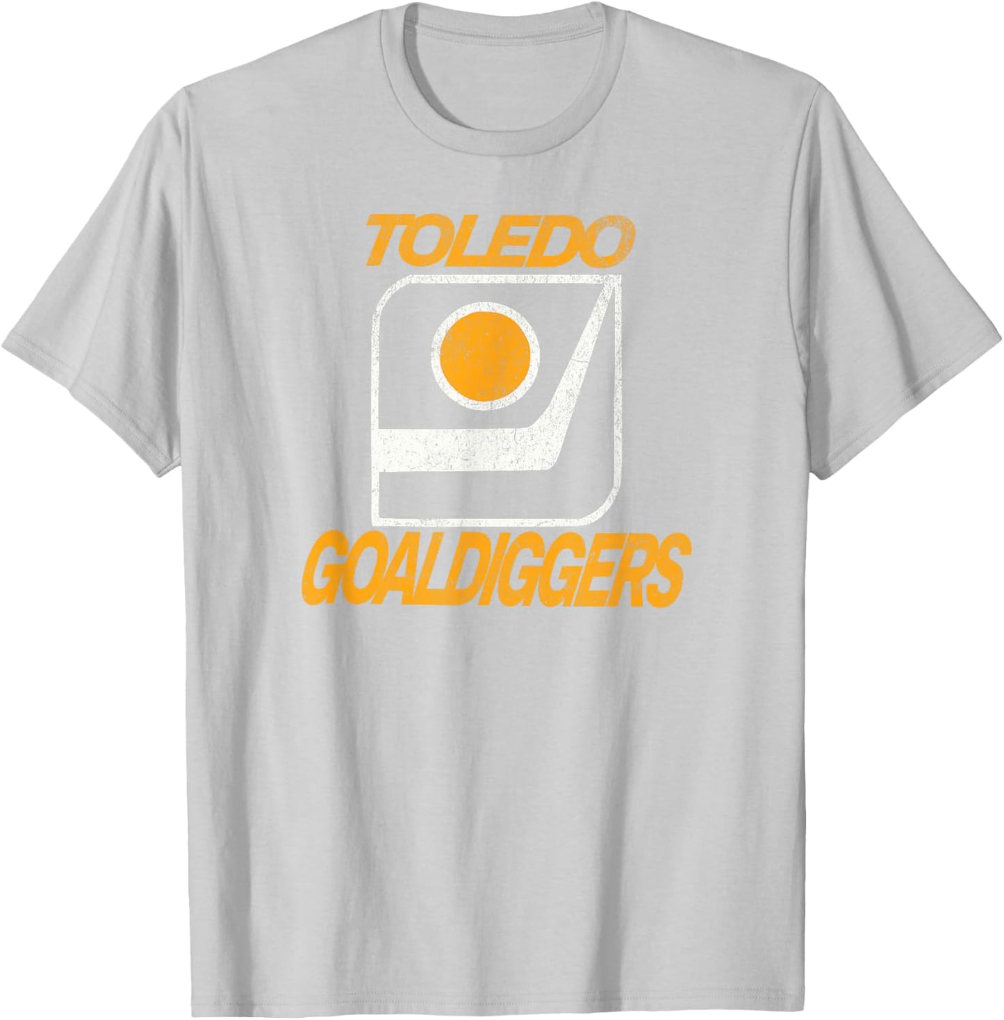 Defunct Hockey Team Toledo Goaldiggers Hockey T-Shirt - T-Shirt | Ash