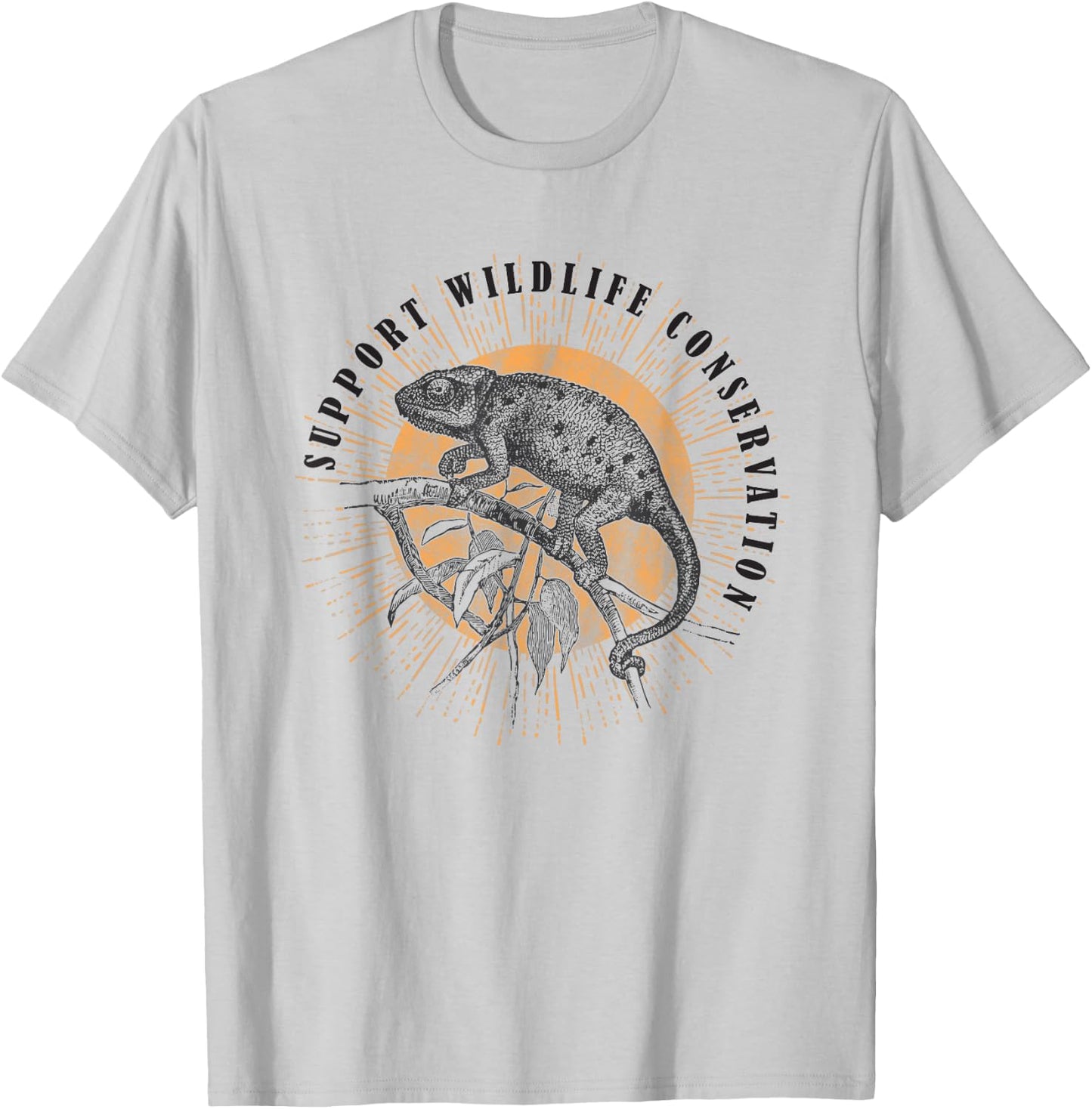 Chameleon Wildlife Conservation Animal Reptile Lover Gift T-Shirt - T-Shirt | Ash