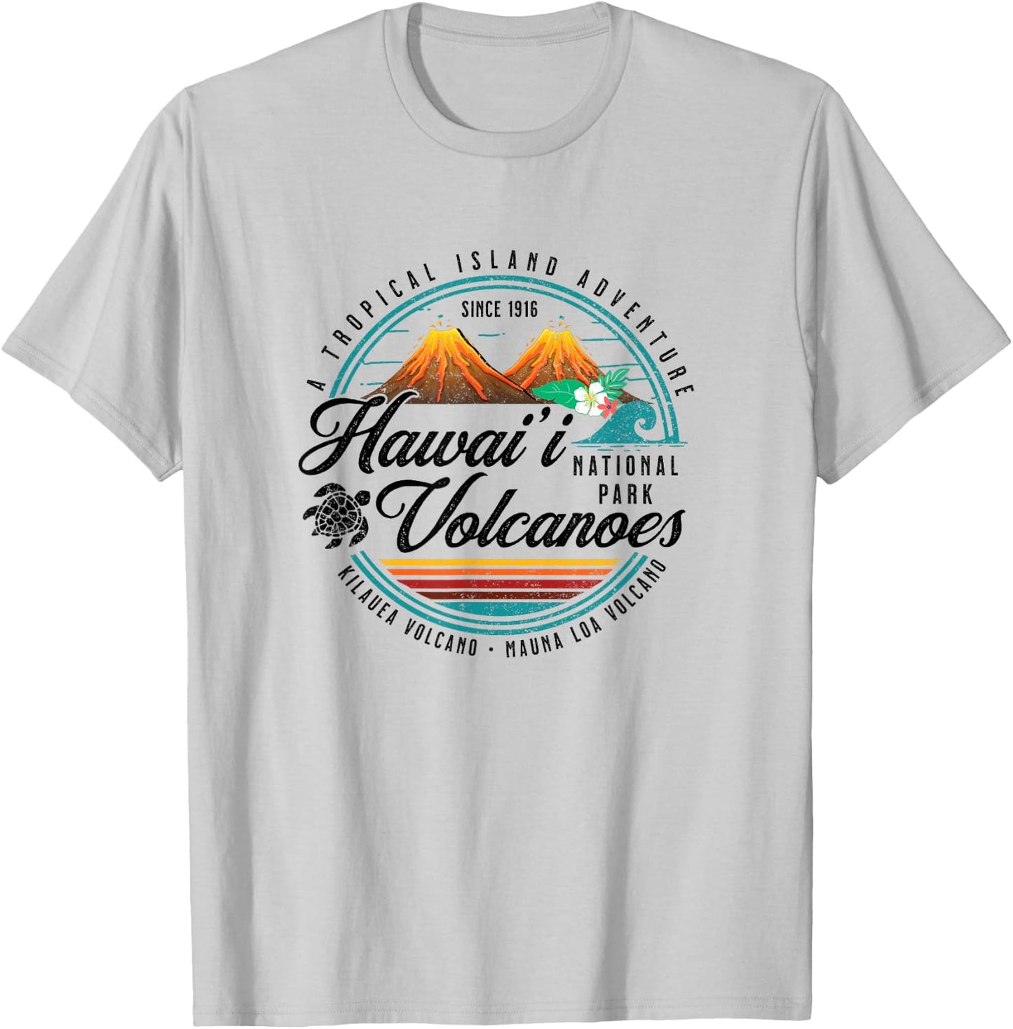Hawaii Volcanoes National Park Kilauea Mauna Loa Souvenir T-Shirt - T-Shirt | Ash