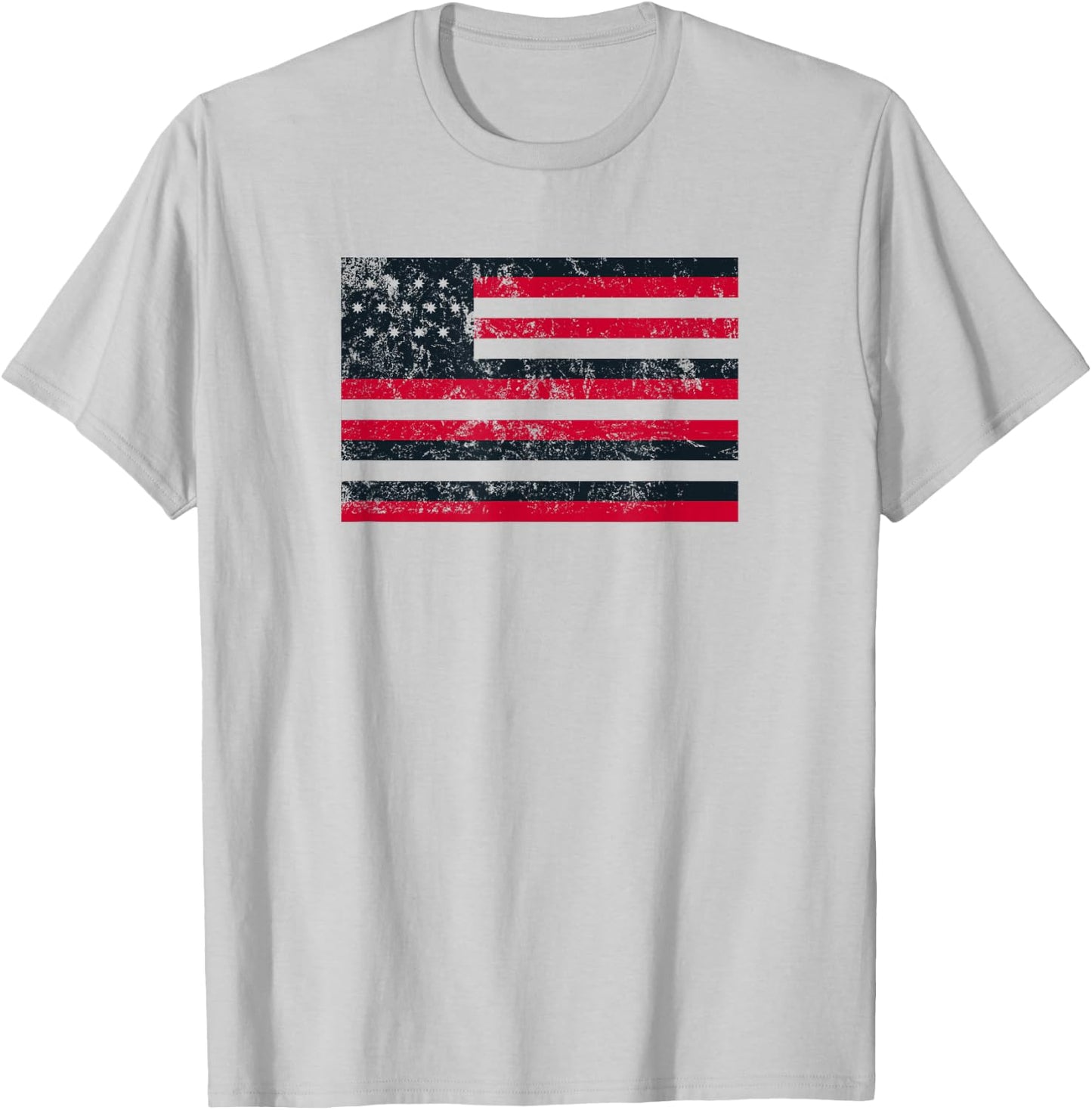 SERAPIS distressed flag (Front) T-Shirt - T-Shirt | Ash