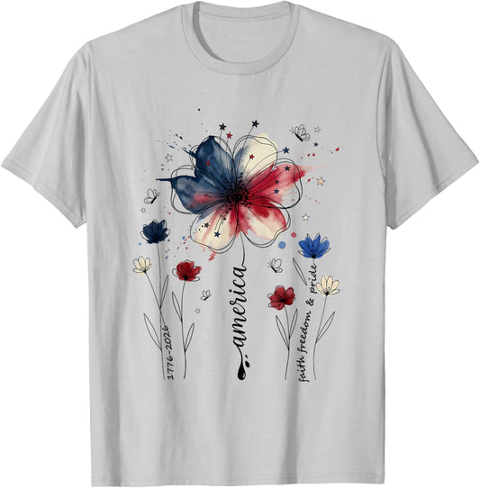 America 1776-2026 T-Shirt - T-Shirt | Ash