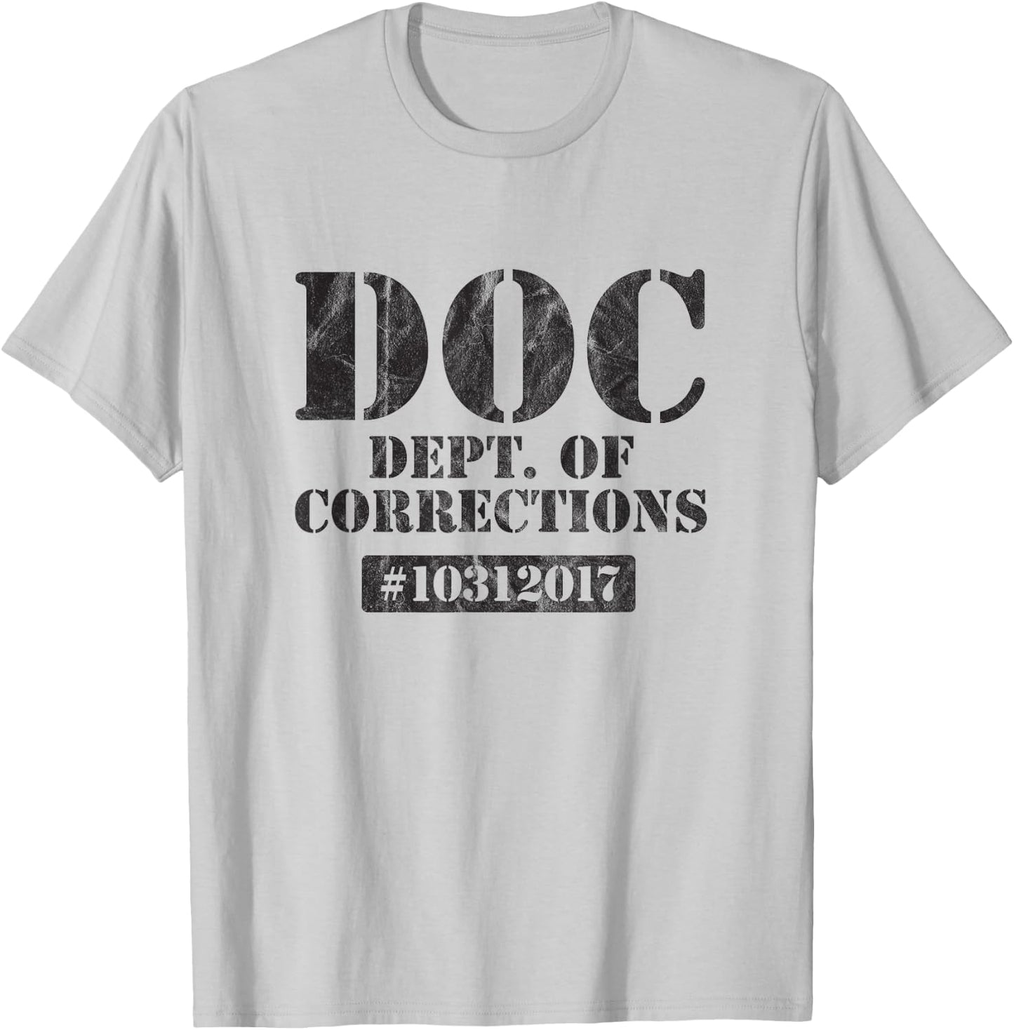 Dept of Corrections Halloween Inmate Costume Party Funny T-Shirt - T-Shirt | Ash