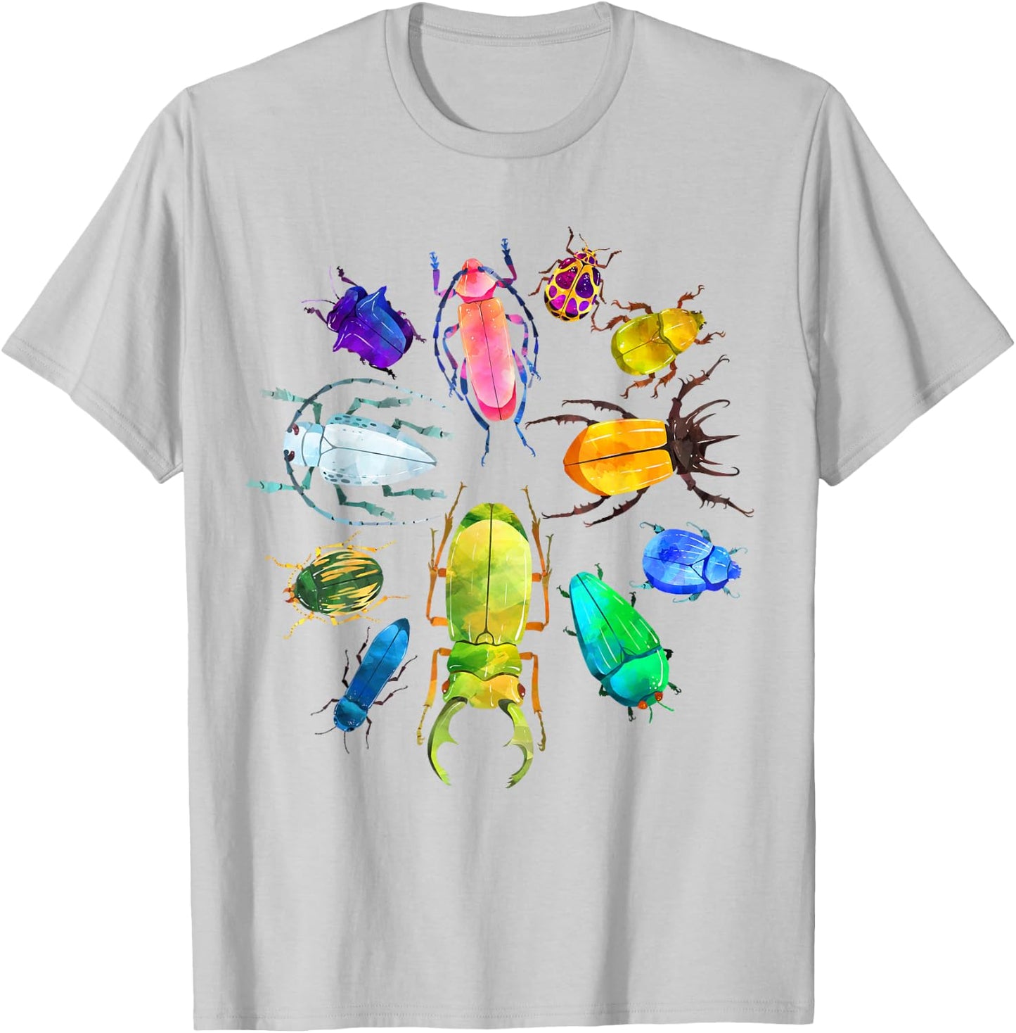 Fun Cute Bugs Insects Beetles Kid Boy Girl Adult Bug Catcher T-Shirt - T-Shirt | Ash