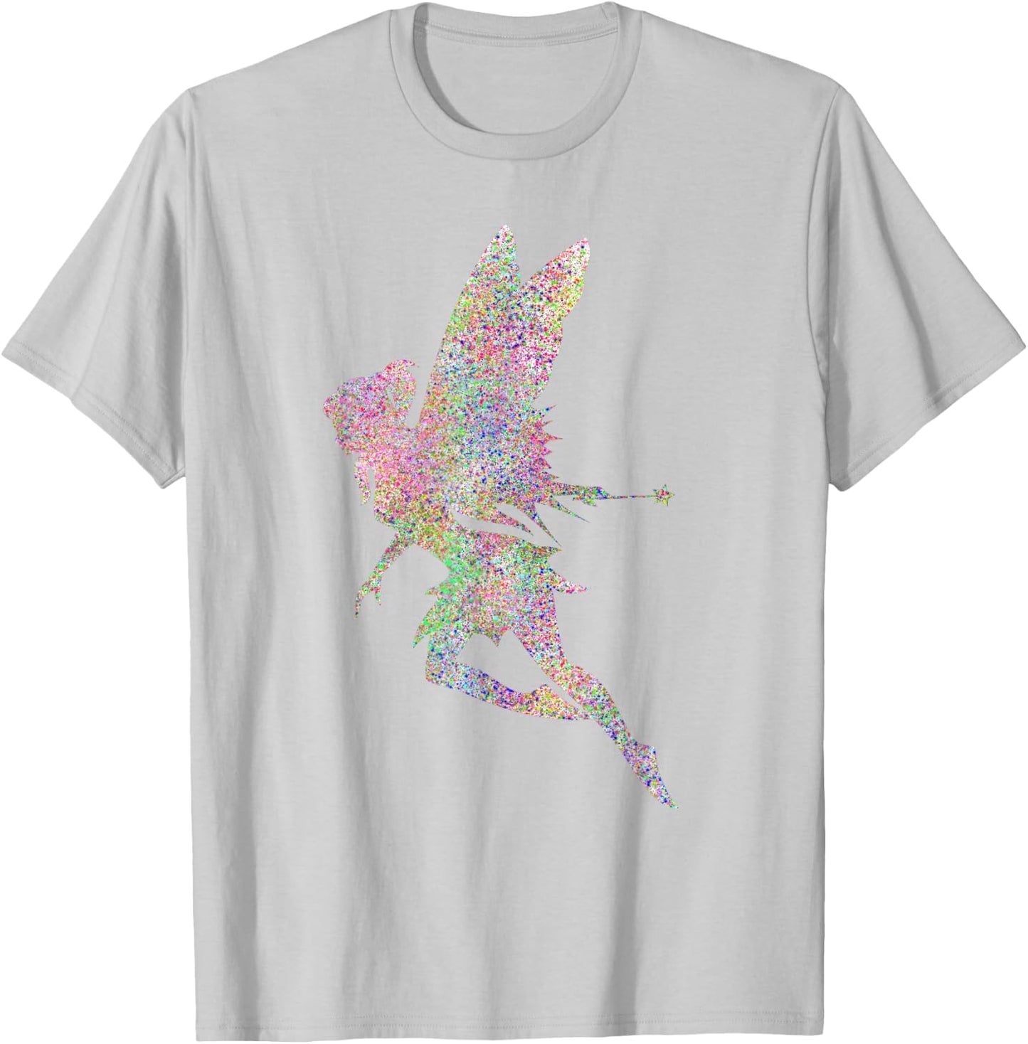 Cute Fairy Girl Rainbow T-Shirt - T-Shirt | Ash