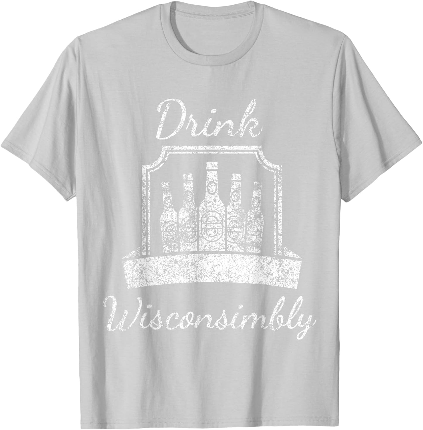 Vintage - Drink Wisconsimbly - St. Patrick's T-Shirt - T-Shirt | Ash