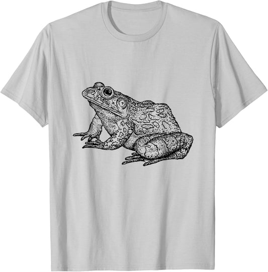 Vintage Bullfrog Print T-Shirt - T-Shirt | Ash