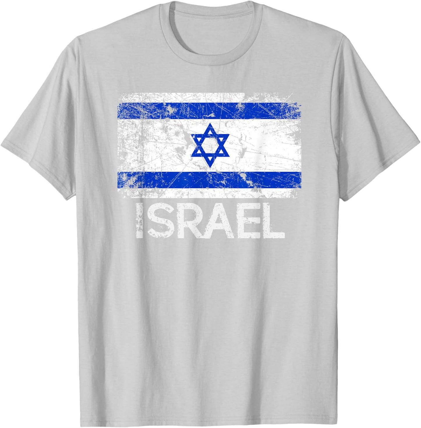 Israeli Flag | Vintage Made in Israel Gift T-Shirt - T-Shirt | Ash