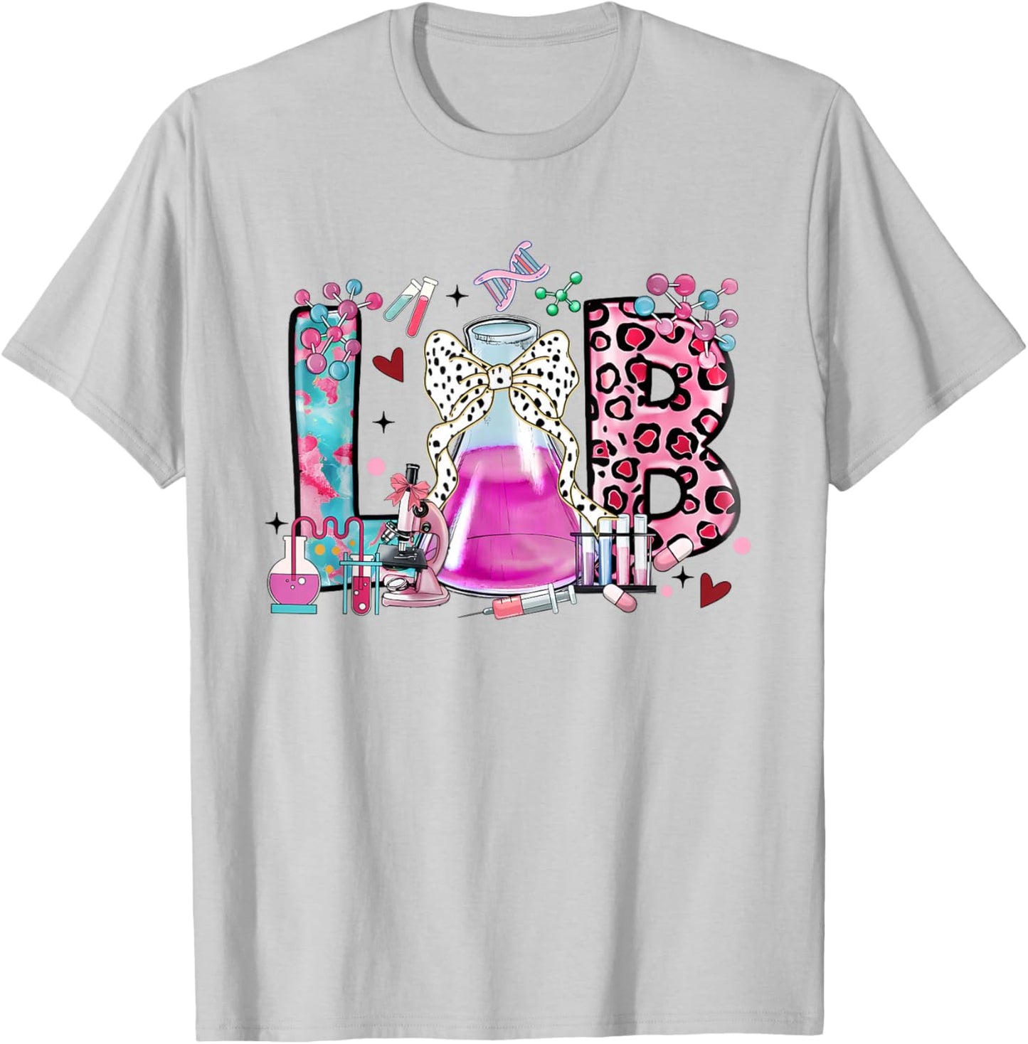 Lab Tech Laboratory Scientist Lab Week 2025 Lab Life T-Shirt - T-Shirt | Ash