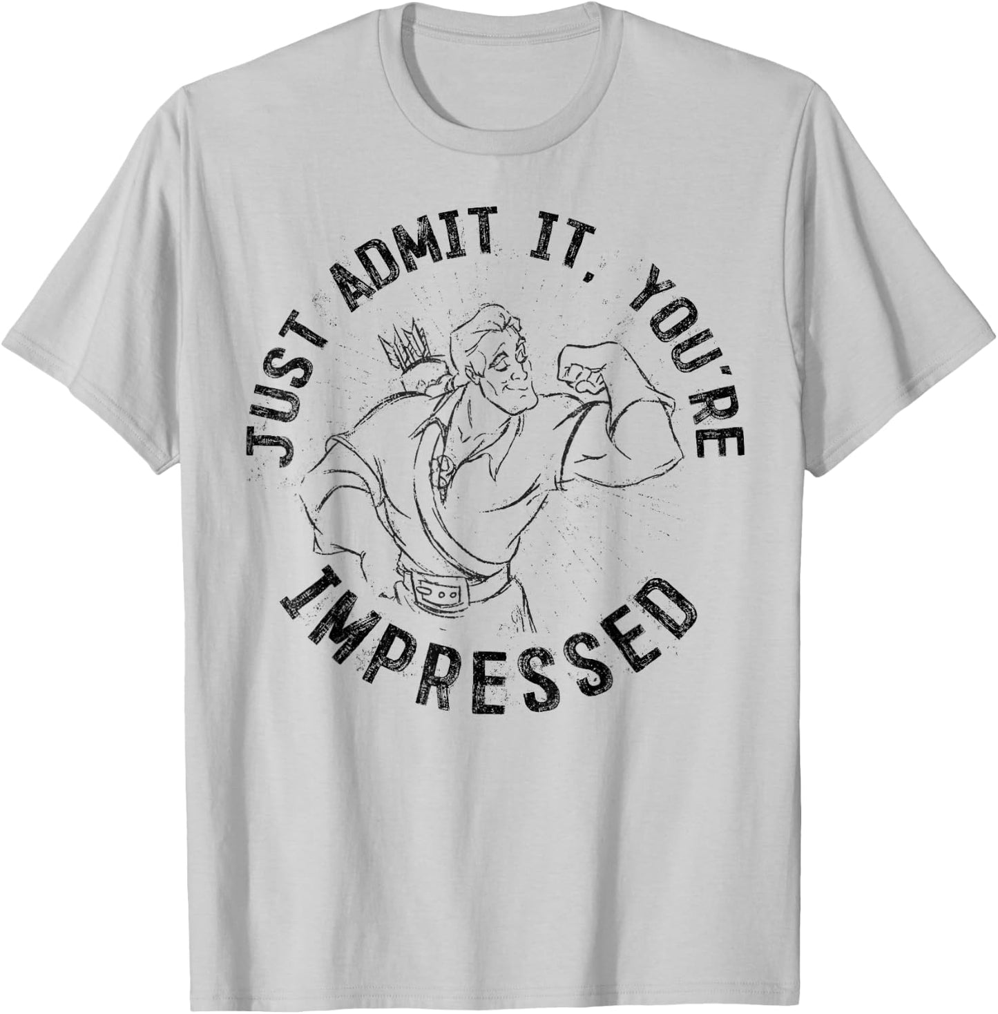 Disney Beauty & The Beast Gaston Impressive Graphic T-Shirt - T-Shirt | Ash