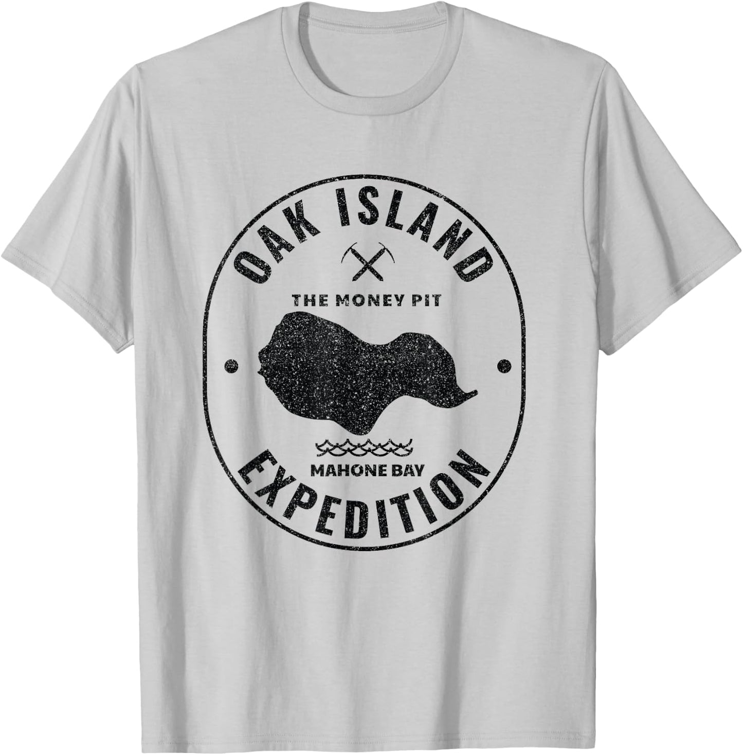 Oak Island Expedition Treasure Hunt Retro Mystery Gift T-Shirt - T-Shirt | Ash