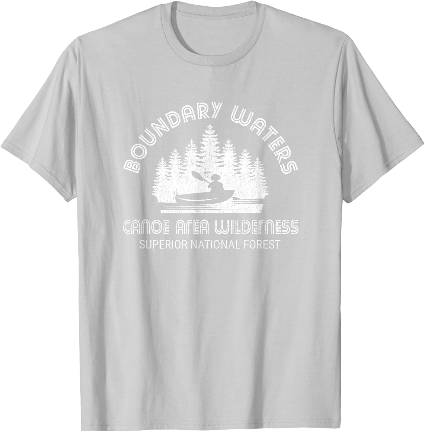 Boundary Waters Vintage Minnesota BWCA Shirt T-Shirt - T-Shirt | Ash