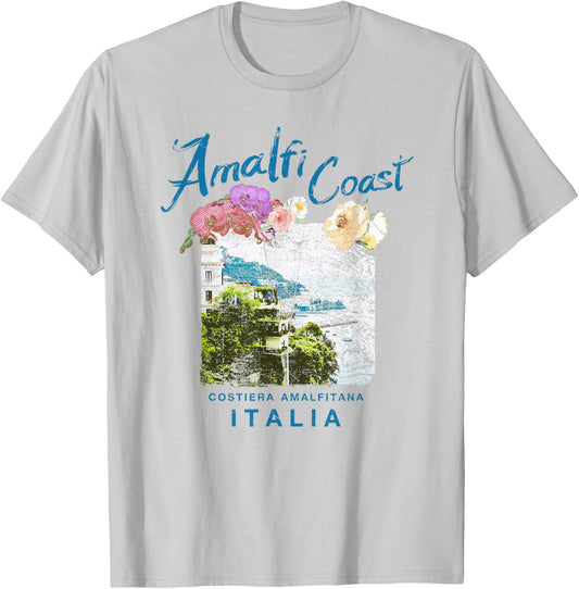Italy Amalfi Coast Travel Italian Vintage T-Shirt - T-Shirt | Ash