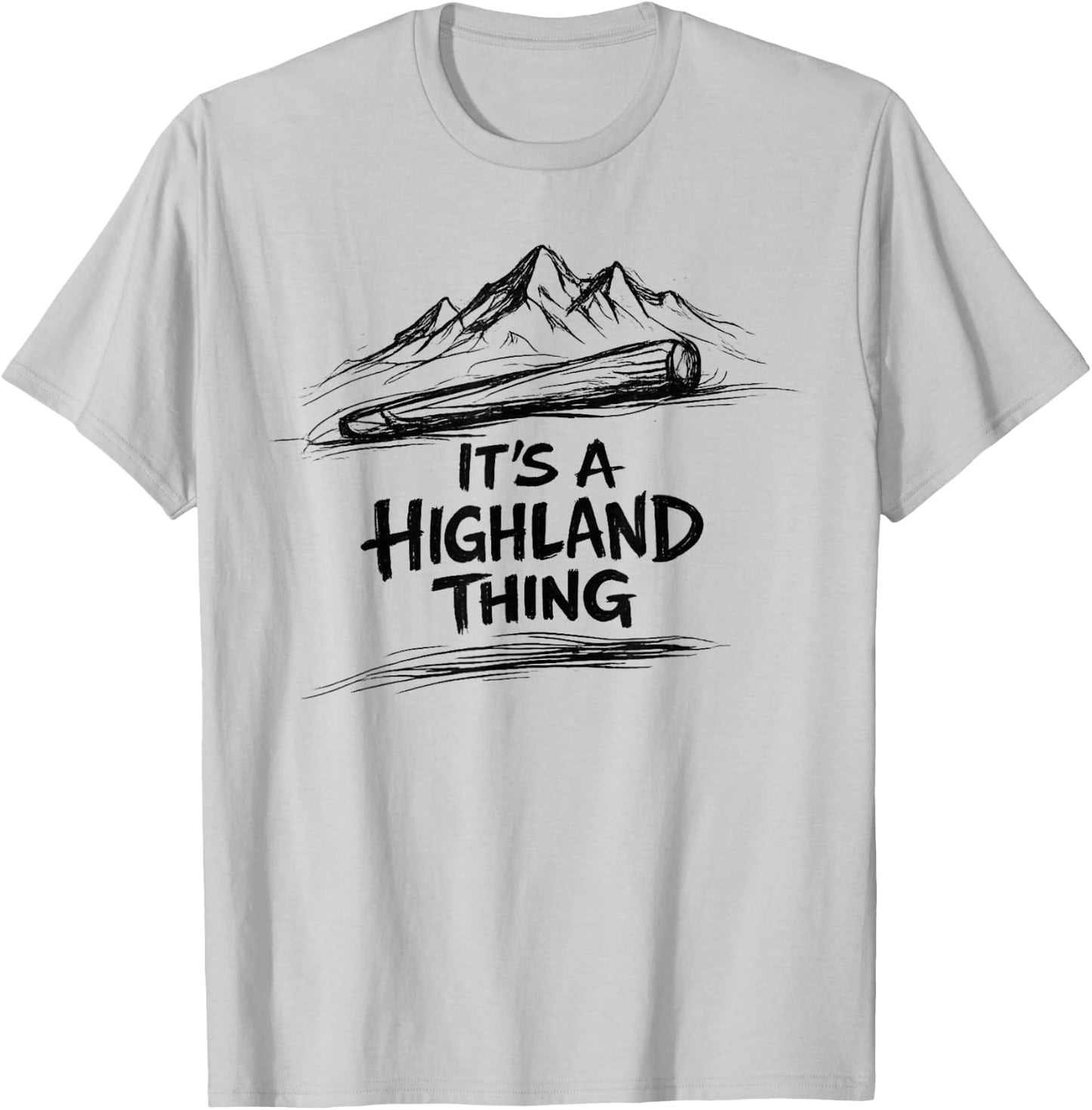 It´s a Highland Thing Warrior Caber Toss Highland Games Men T-Shirt - T-Shirt | Ash