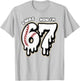 I was 6 Now I'm 7 Birthday Baseball Drip Boys Kids 67 Sport T-Shirt - T-Shirt | Ash