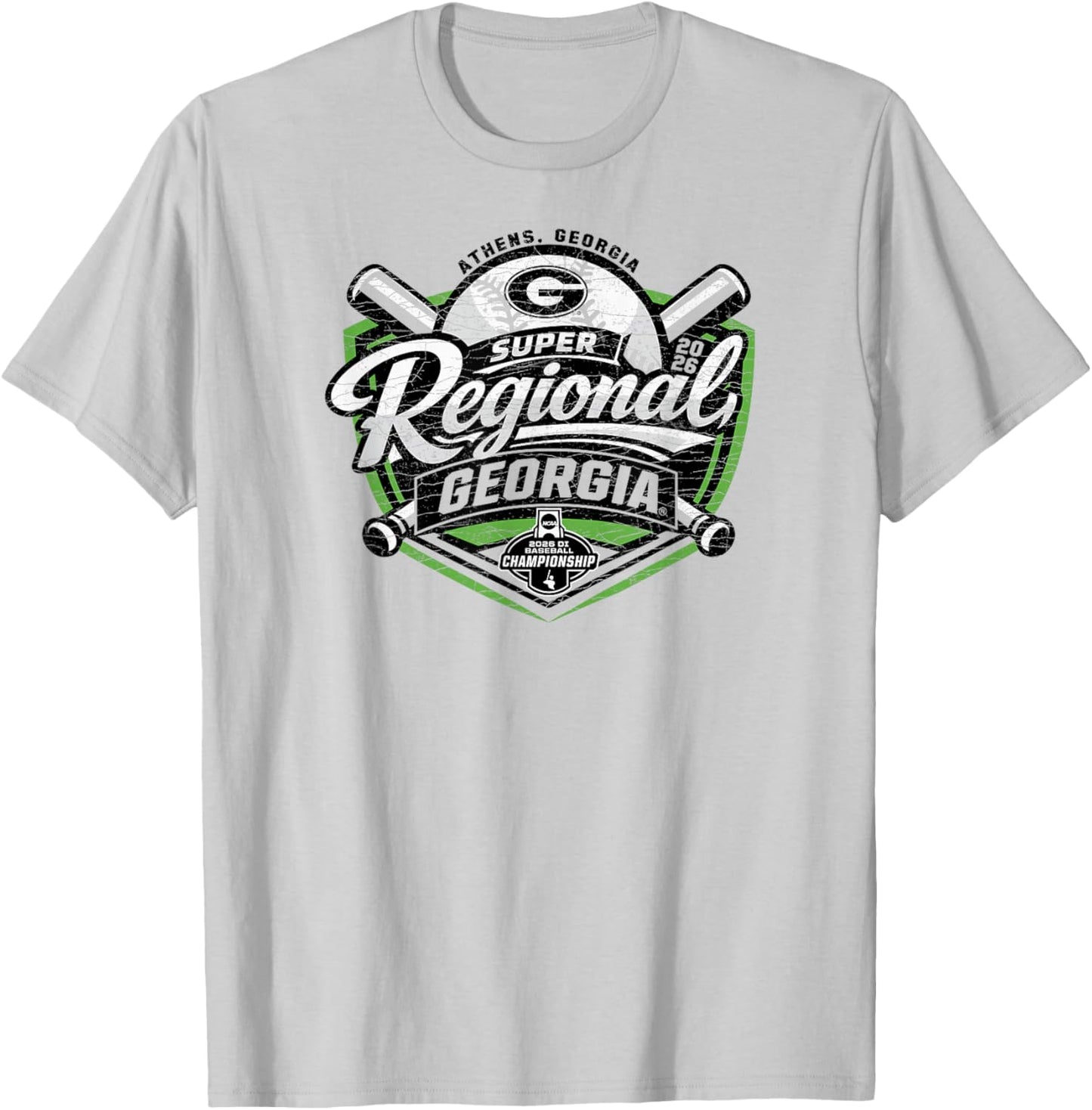 Georgia Bulldogs Super Regionals Baseball 2026 CWS T-Shirt - T-Shirt | Ash
