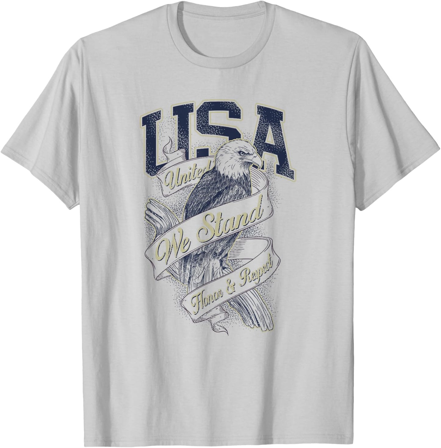 United We Stand USA | Classic Look T-Shirt - T-Shirt | Ash