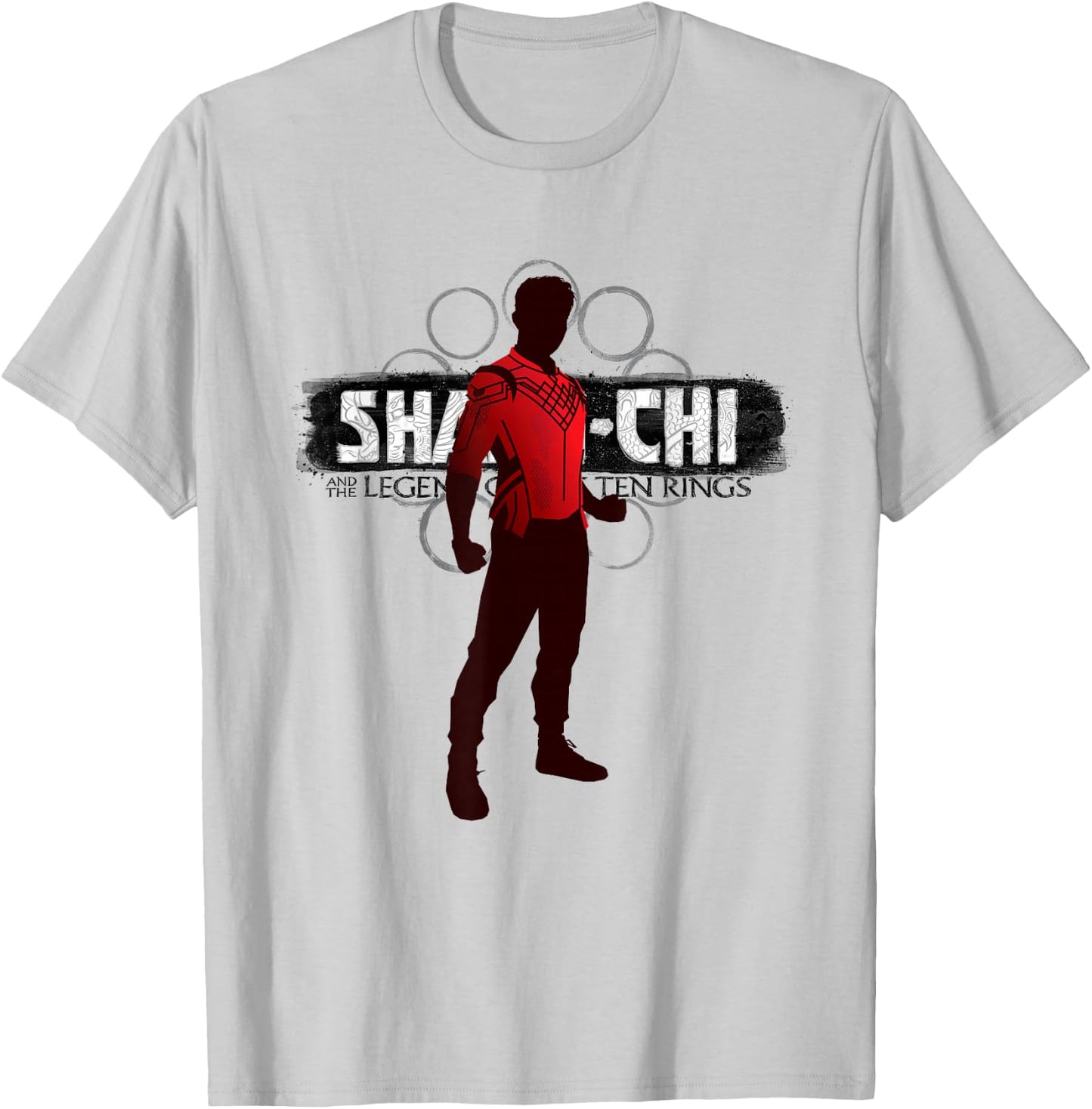 Marvel Shang-Chi and the Legend of the Ten Rings Silhouette T-Shirt - T-Shirt | Ash