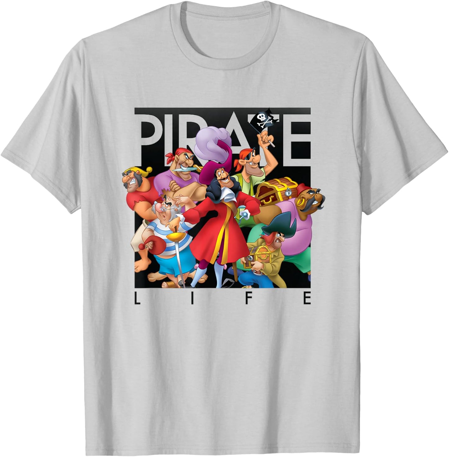 Disney - Pirate Life Captain Hook T-Shirt - T-Shirt | Ash