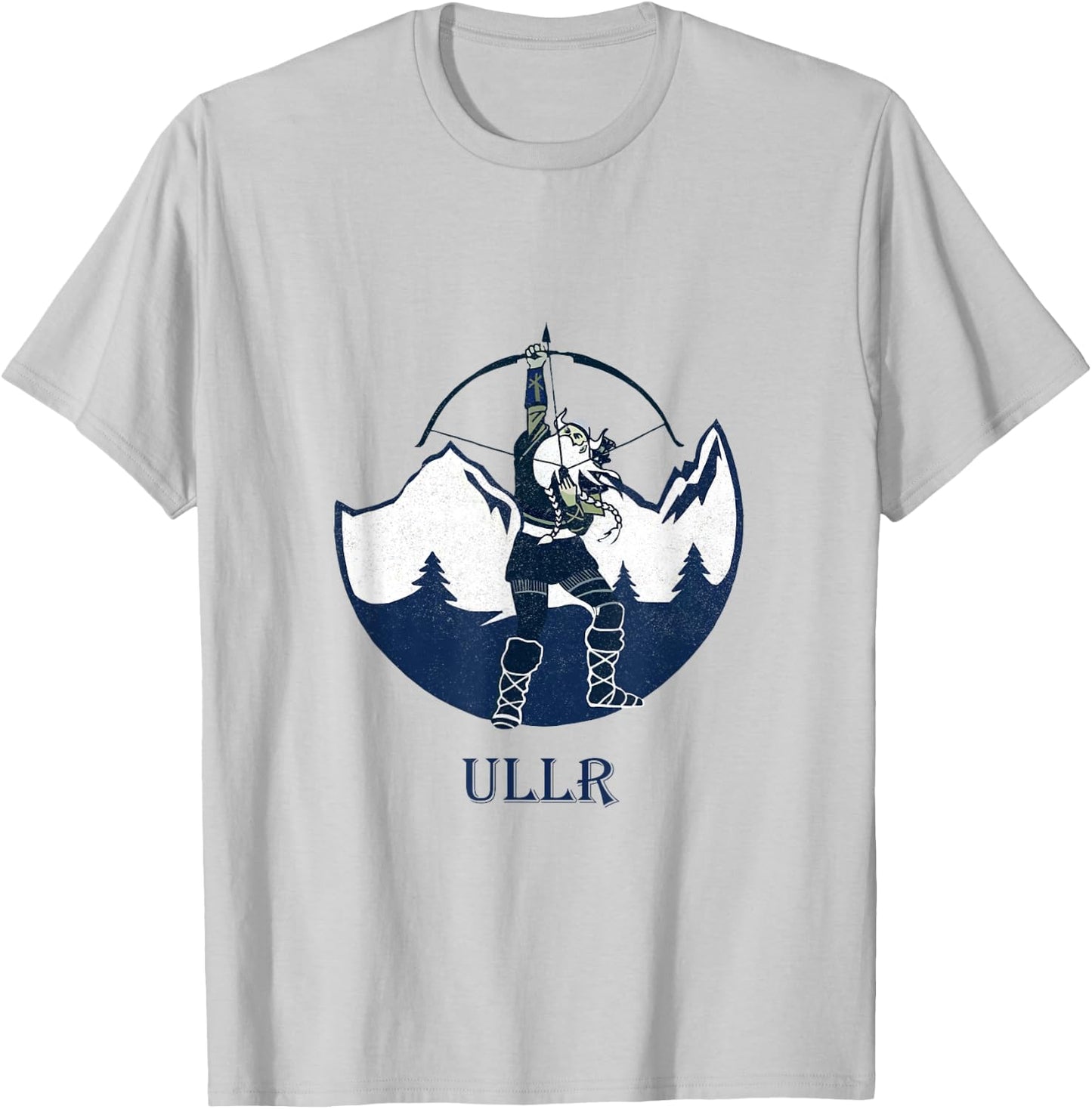 Ullr Norse God Of Archery Vintage Norwegian Hunting T-Shirt - T-Shirt | Ash