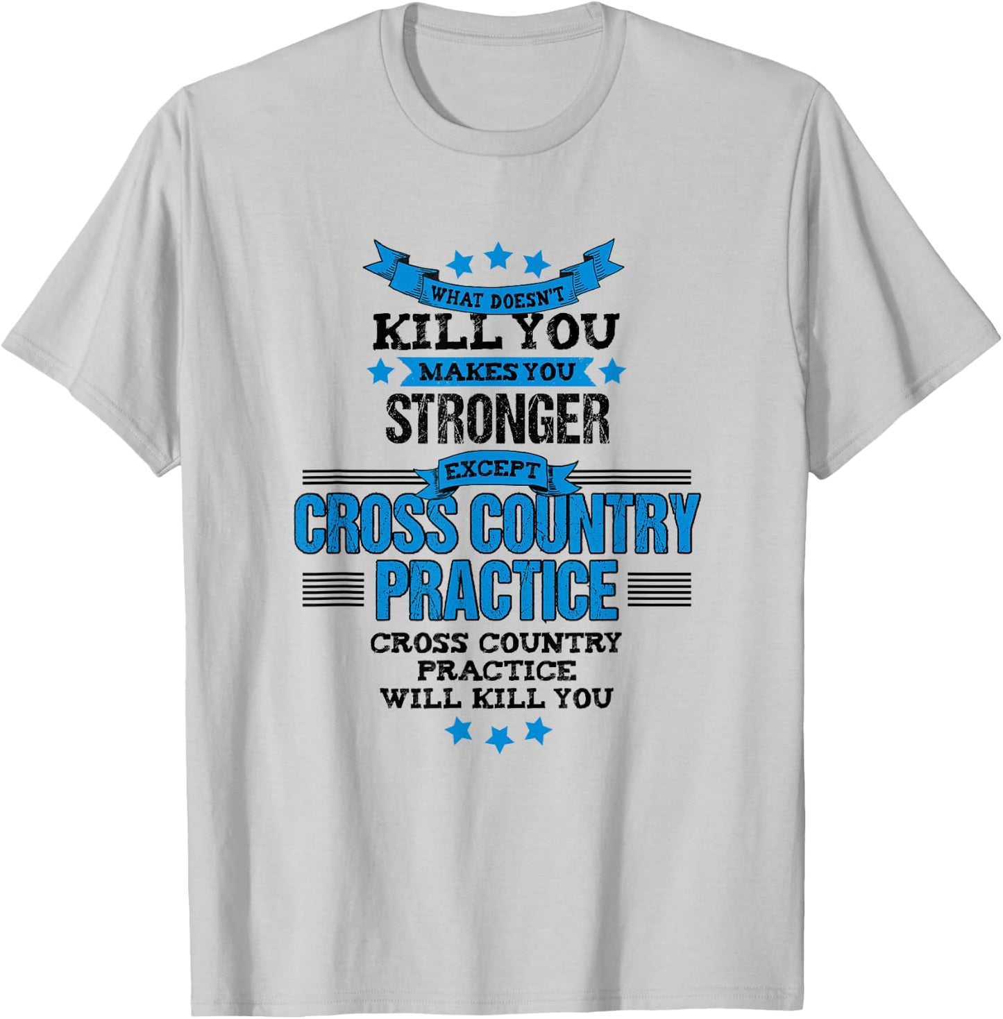 Cross Country Runner XC Funny Team Coach Gift T-Shirt - T-Shirt | Ash