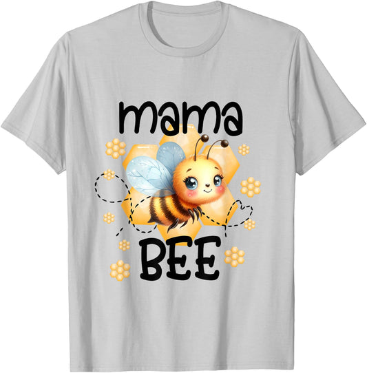 Family Bee Shirts Mama Mom First Bee Day Outfit Birthday T-Shirt - T-Shirt | Ash