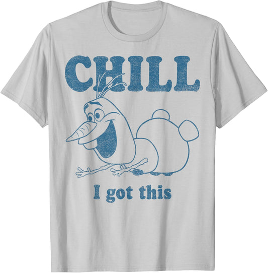 Disney Frozen Olaf Chill I Got This Portrait T-Shirt - T-Shirt | Ash
