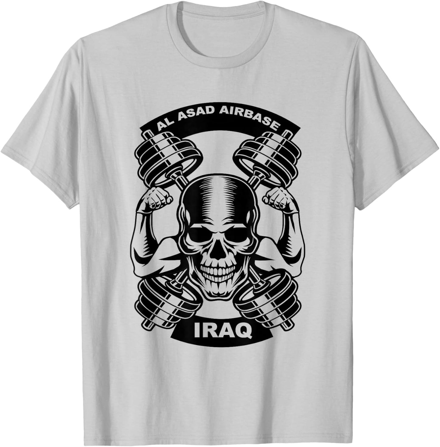 Al Asad Airbase Iraq Military T-Shirt - T-Shirt | Ash