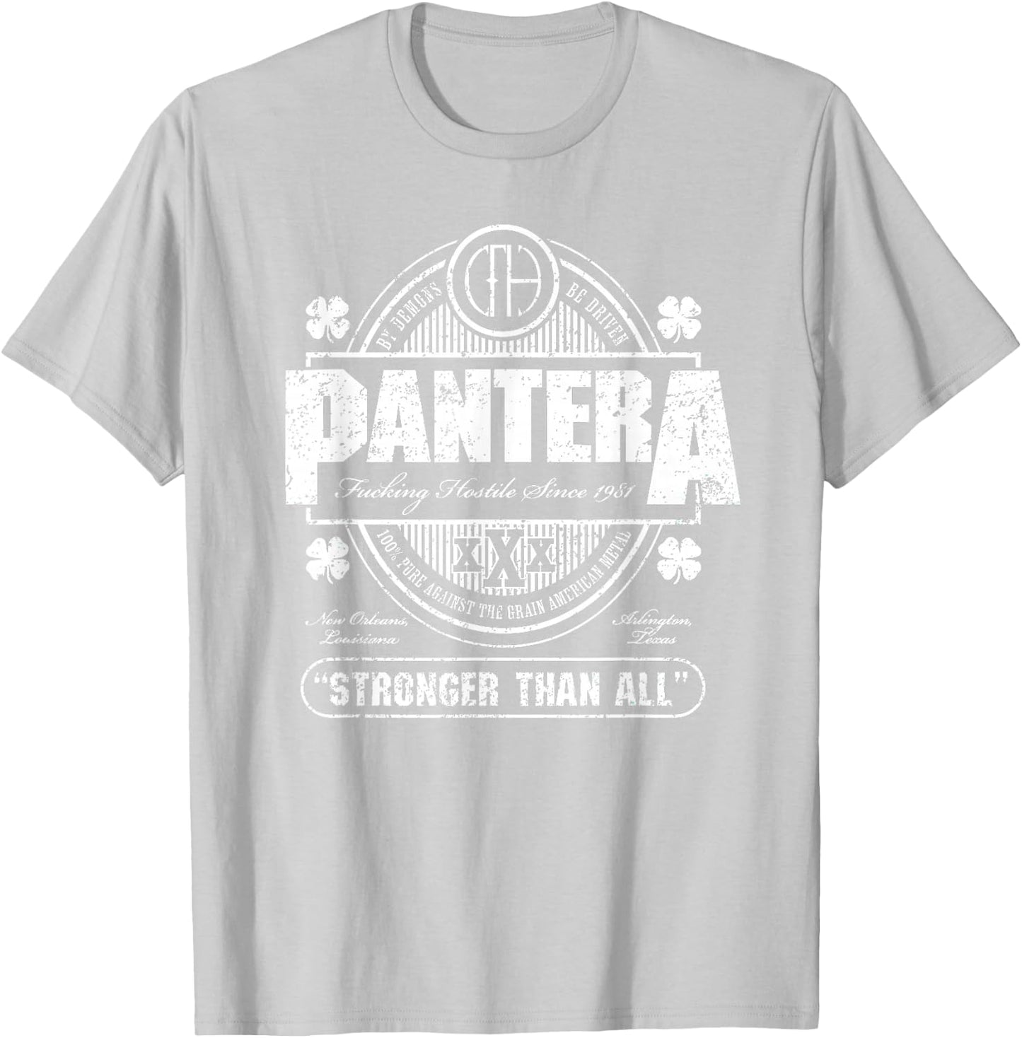 Pantera Official Stronger Than All St Patrick's Day T-Shirt - T-Shirt | Ash