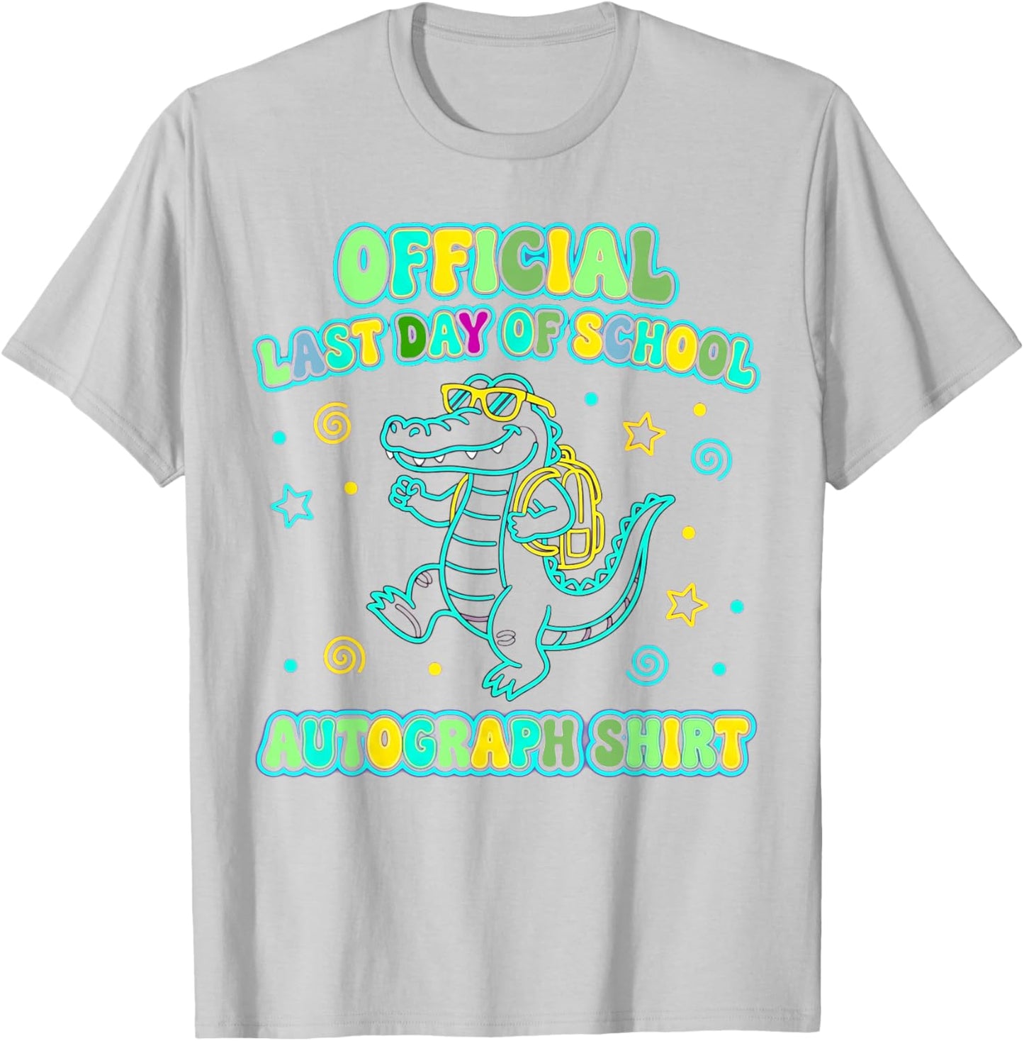 See You Later Alligator Autograph 2026 Shirt Front and Back T-Shirt - T-Shirt | Ash