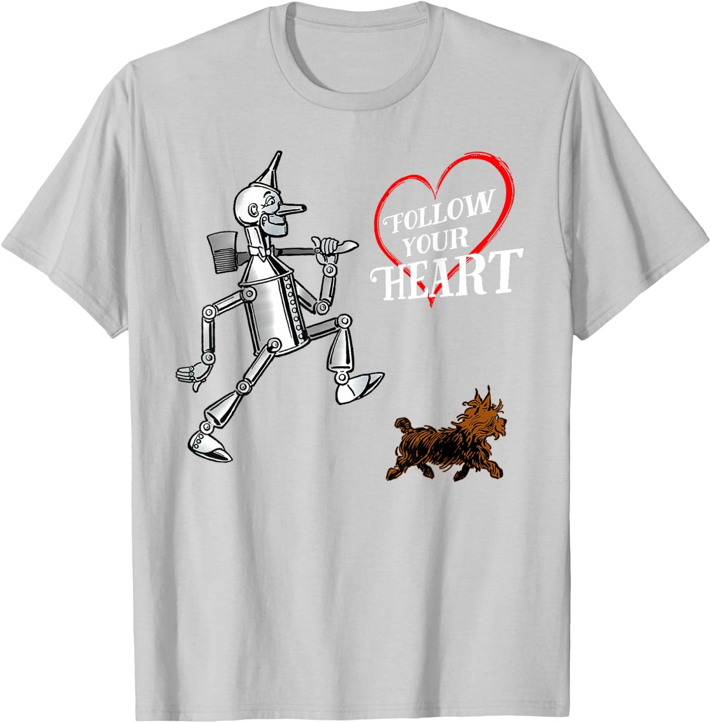 Wonderful Wizard of OZ Tin Man - Have Heart T-Shirt - T-Shirt | Ash