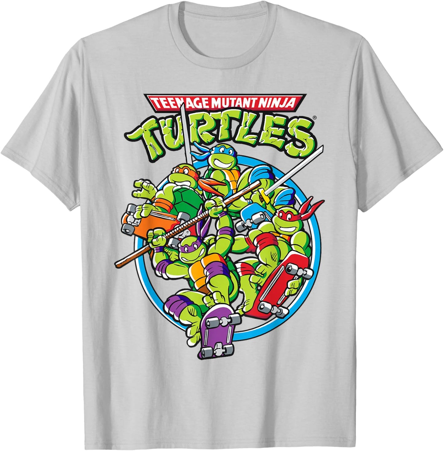 Teenage Mutant Ninja Turtles Skateboarding Team T-Shirt - T-Shirt | Ash