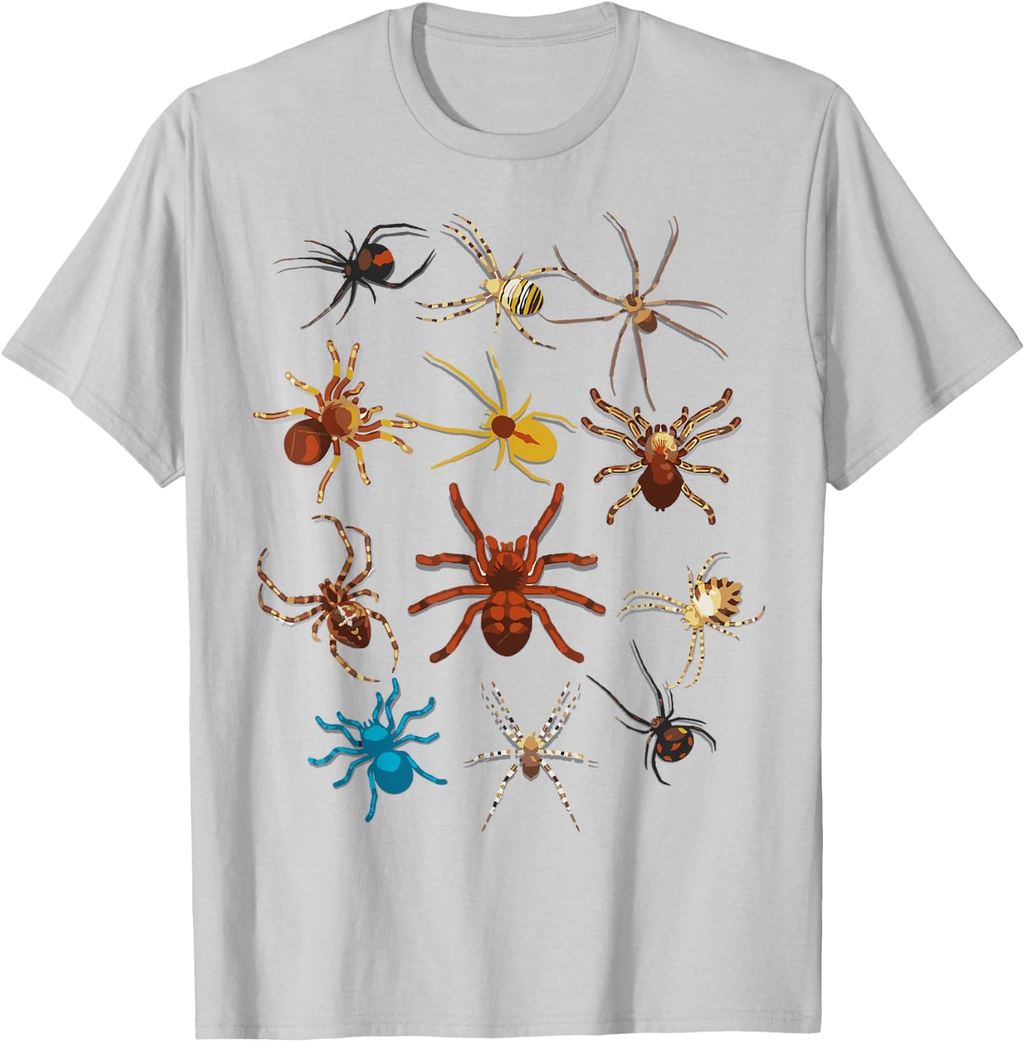 Funny Spiders | Cute Halloween Scary Spiders Gift T-Shirt - T-Shirt | Ash