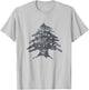 Vintage Lebanese Flag Of Lebanon Tree Retro Souvenir T-Shirt - T-Shirt | Ash