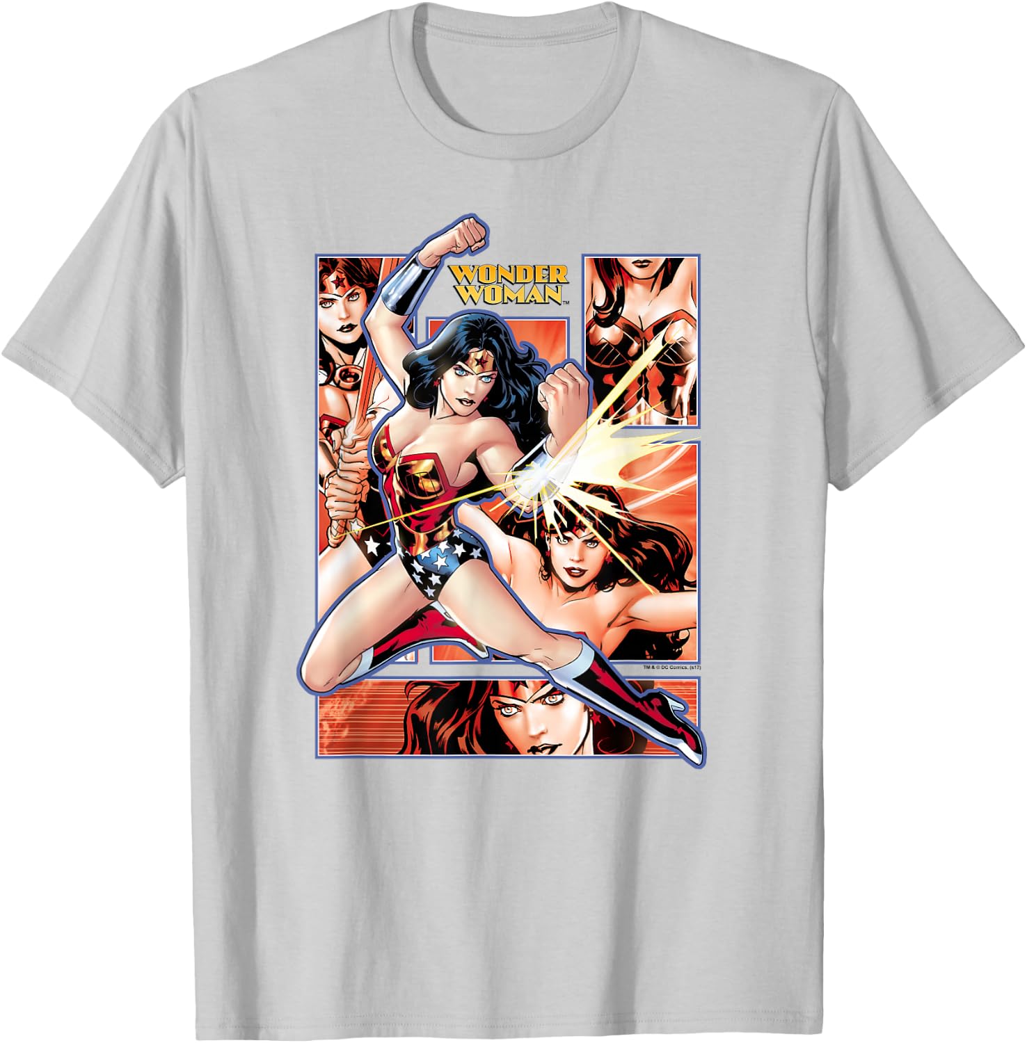 Wonder Woman Comic Panels T-Shirt - T-Shirt | Ash