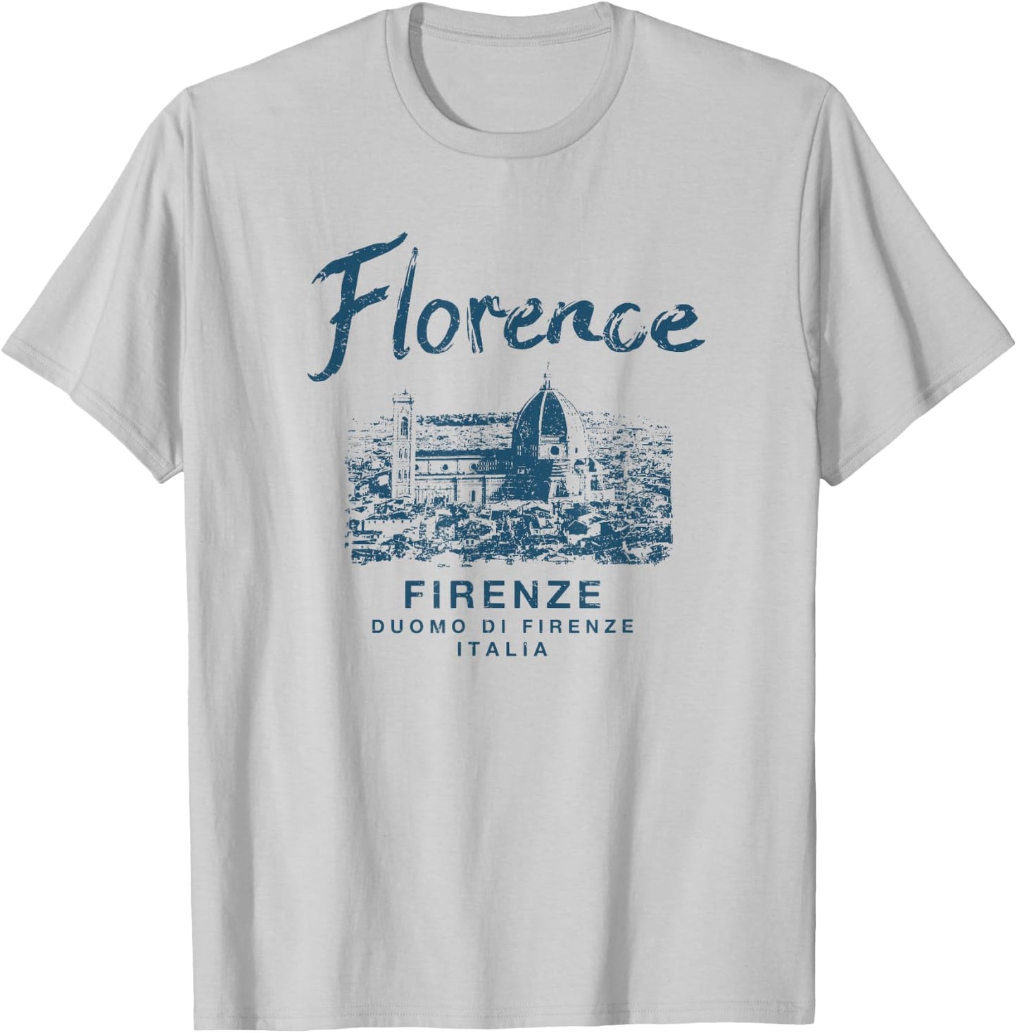 Florence Italy Duomo di Firenze Vintage Italian T-Shirt - T-Shirt | Ash