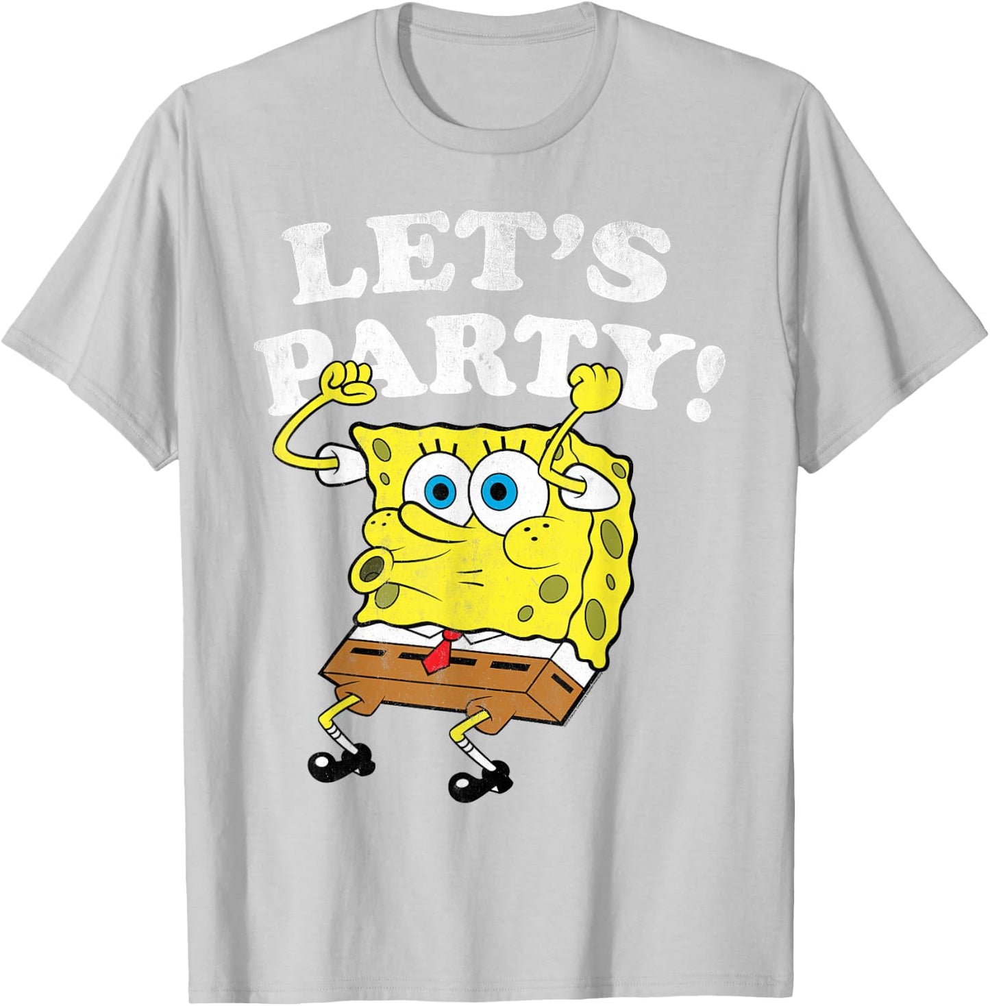 Spongebob Squarepants - Let's Party! T-Shirt - T-Shirt | Ash