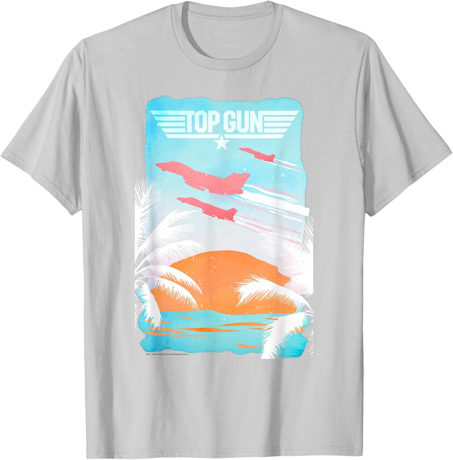 Top Gun Baja Sunset Action Movie T-Shirt - T-Shirt | Ash