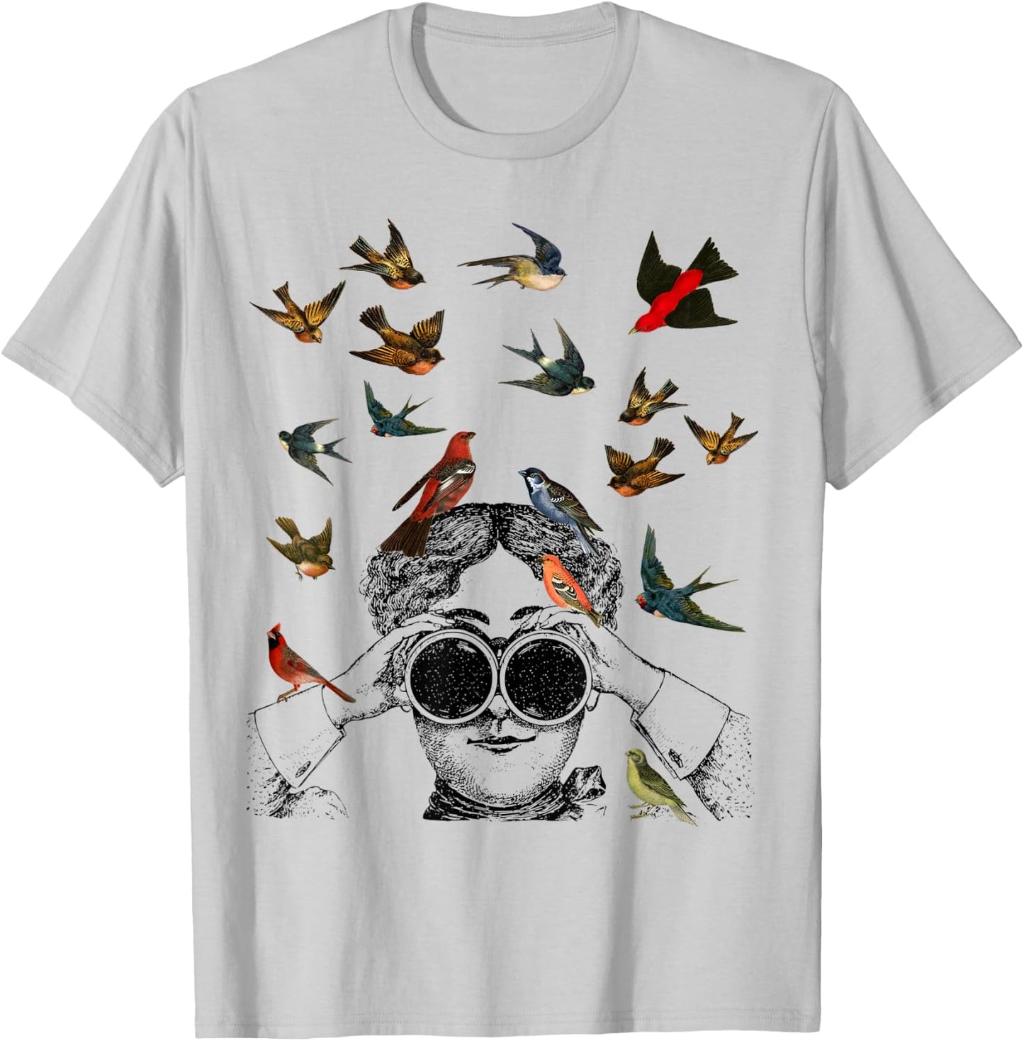 Birdwatching gifts ornithologist twitcher Bird lover T-Shirt - T-Shirt | Ash