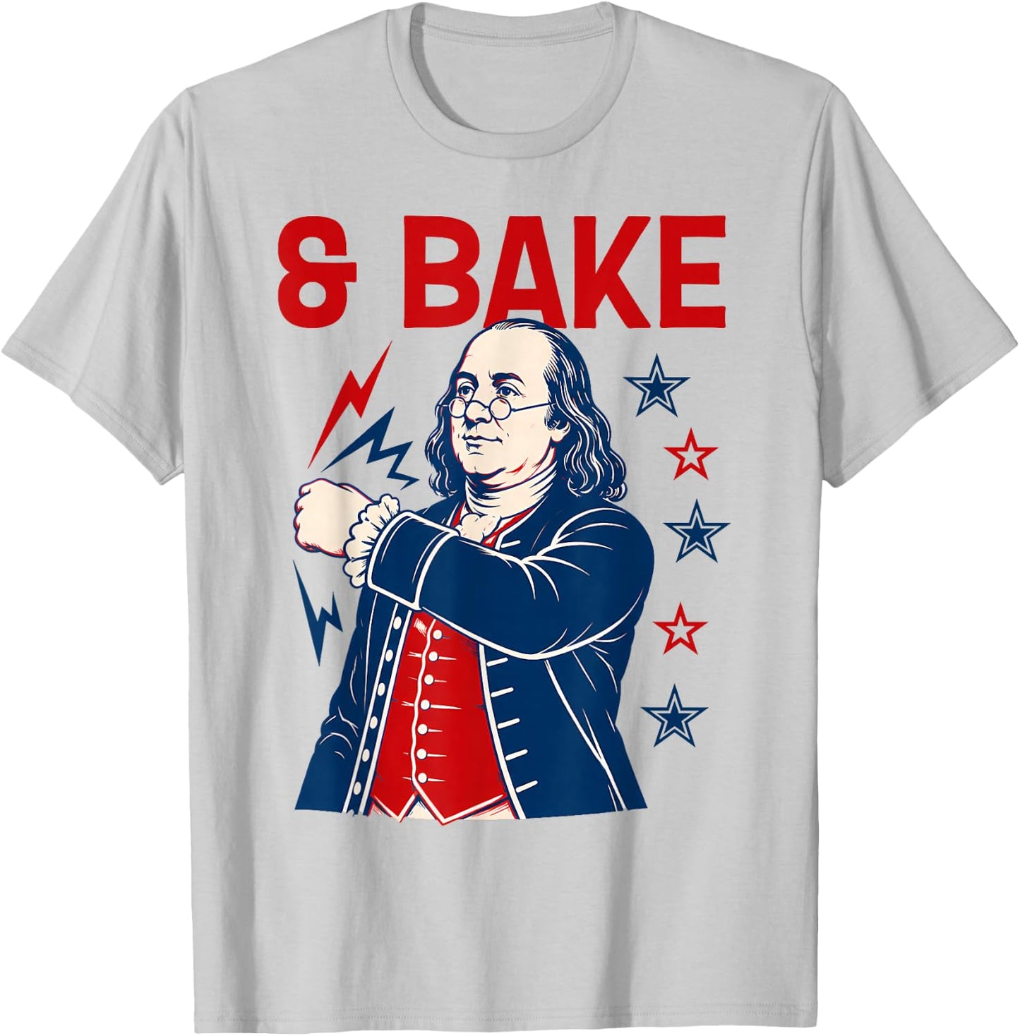 Funny Shake and Bake 4th of July Couple Matching T-Shirt - T-Shirt | Ash