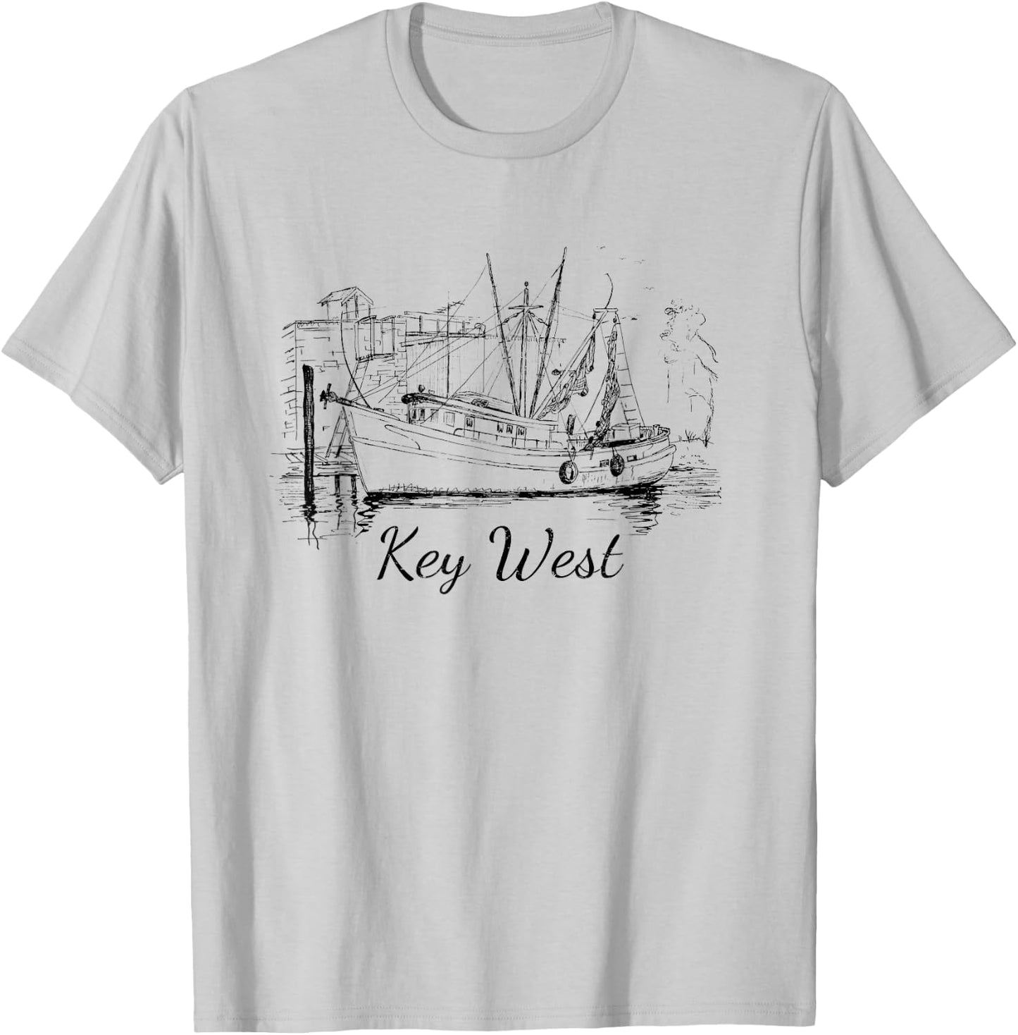 Key West, Florida Vintage Vacation Gift Small T-Shirt - T-Shirt | Ash