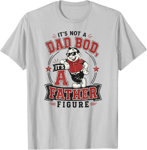 Funny It's Not A Dad BOD It's A Father Figure Retro Meme T-Shirt - T-Shirt | Ash