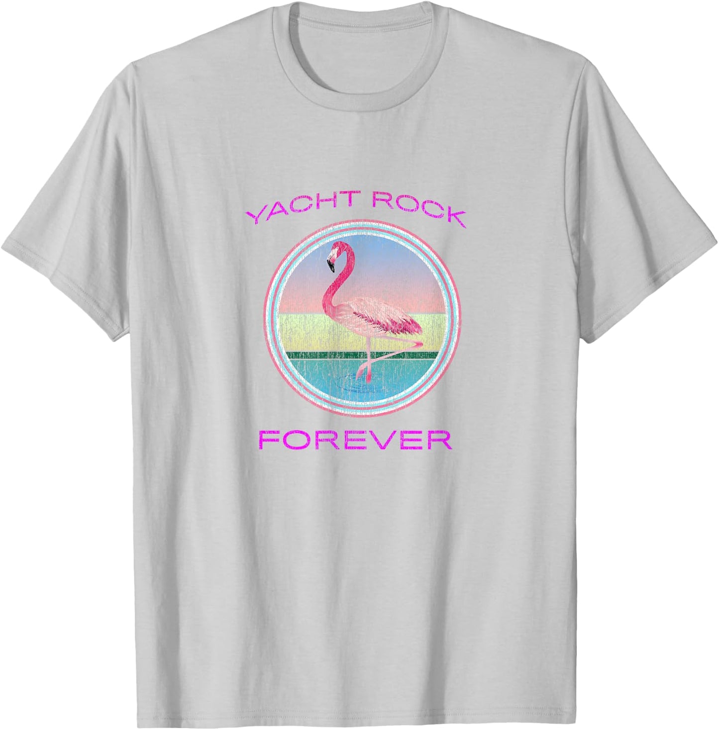 Yacht Rock Forever 80s Retro Faded T-Shirt - T-Shirt | Ash