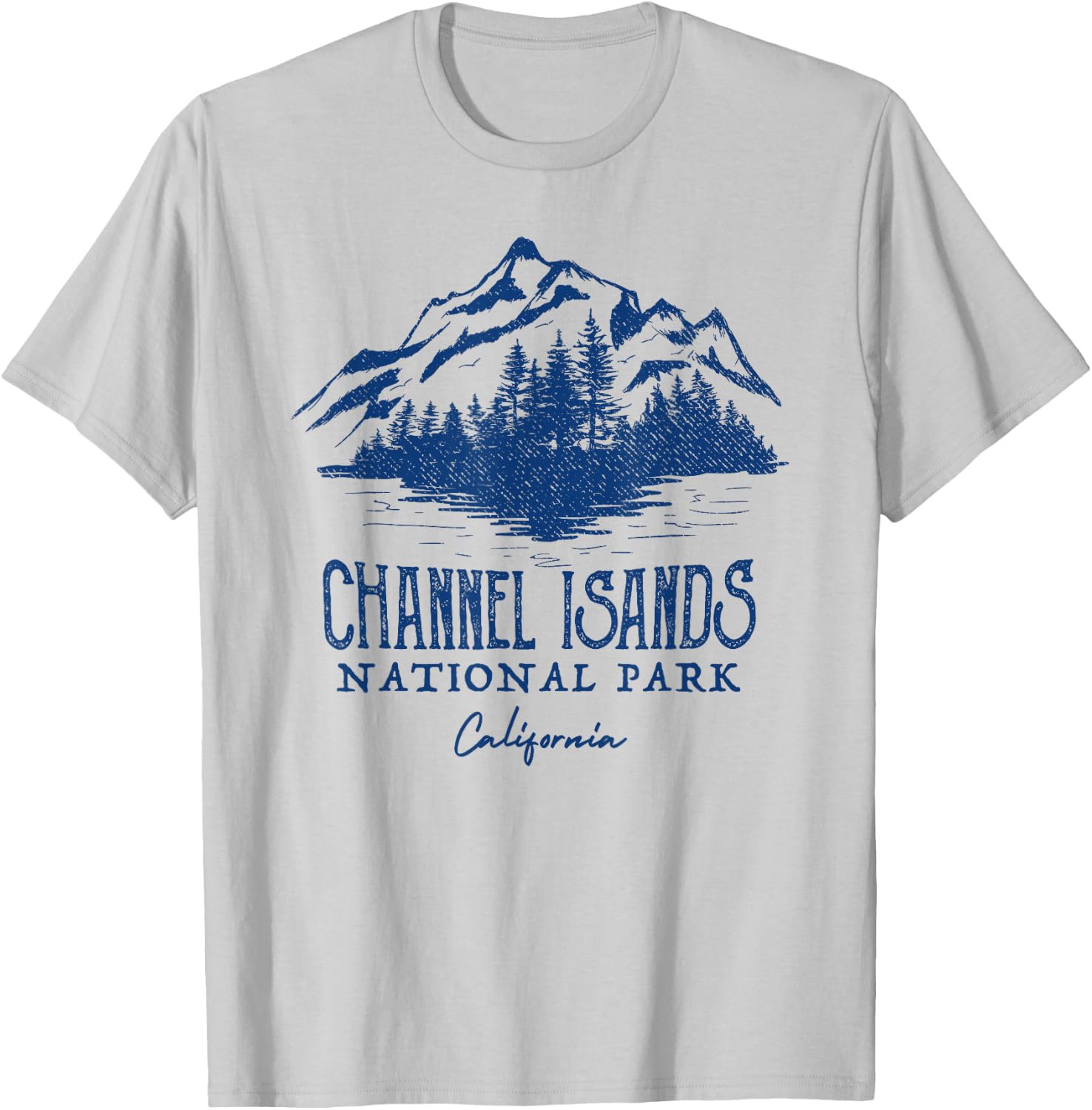 Vintage Channel Islands National Park California T-Shirt - T-Shirt | Ash