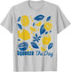 Squeeze The Day Lemon Citrus Retro Summer Motivational T-Shirt - T-Shirt | Ash