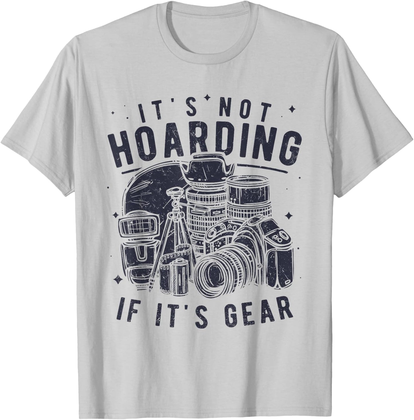 Photography Lover Gift Funny Camera Gear Photographer T-Shirt - T-Shirt | Ash